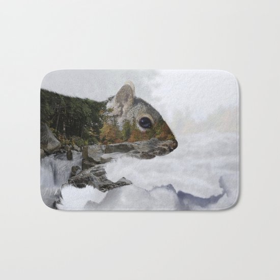 Waterfall Squirrel Bath Mat