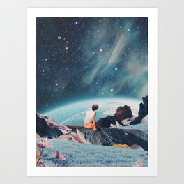 I can't See This Universe without You Art Print