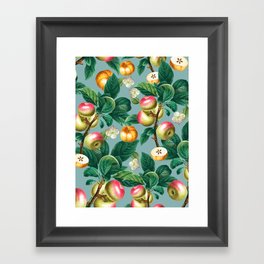 Spring Summer 2022 Fruits Pattern Framed Art Print