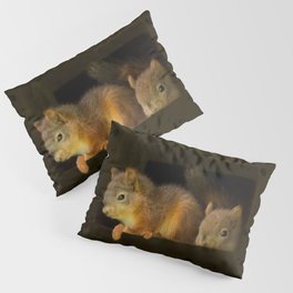 Young squirrels peering out of a nest #decor #society6 #buyart Pillow Sham