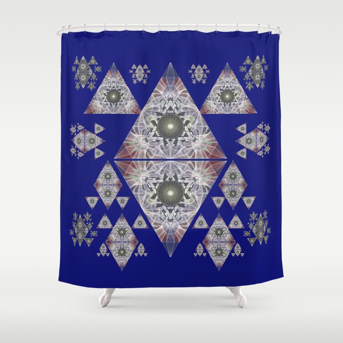 Oceanic Healing Sacred Geometry Meditation Art Print Shower Curtain