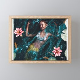 Mermaid Smile Framed Mini Art Print