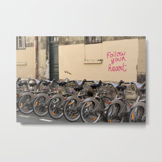 Follow your heart Metal Print