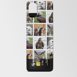 Closeup Animal Portraits Photographs. Birds of prey Android Card Case