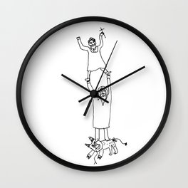 How Jesus helped me to win Satan during my first communion Wall Clock