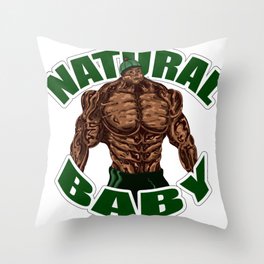 Natural baby Throw Pillow