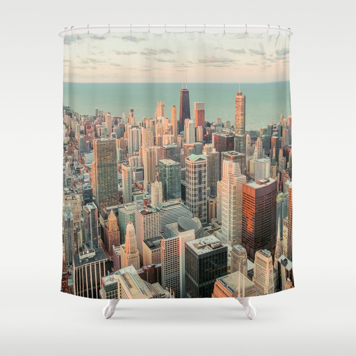 CHICAGO SKYSCRAPERS Shower Curtain