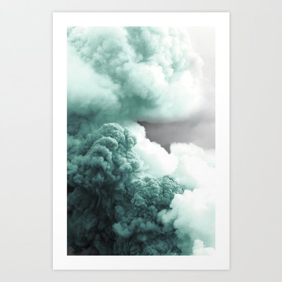 Sea Foam Explosion Art Print