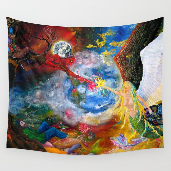 Marriage Of Heaven And Hell Wall Tapestry By Dreamscapewaking