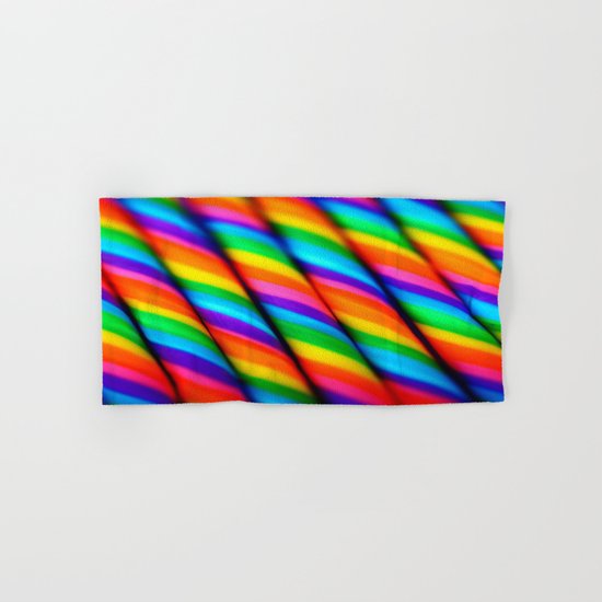 Rainbow Candy : Candy Canes Hand & Bath Towel