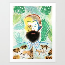 Jungle Man Art Print