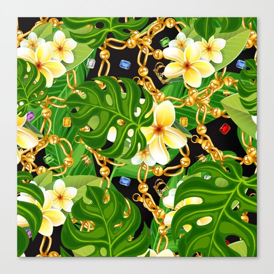 tropical elegant Canvas Print