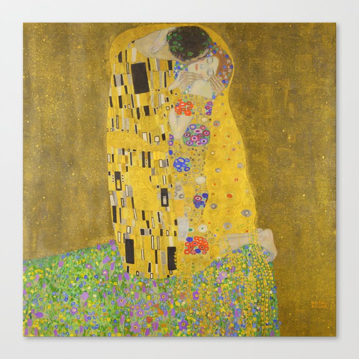 Gustav Klimt "The Kiss" Canvas Print