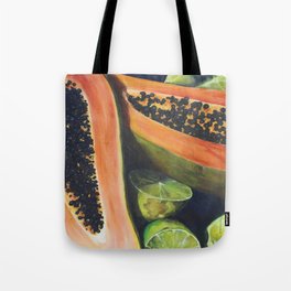 Papaya and Limes Tote Bag