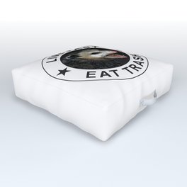 Live Fast Eat Trash - Possum Outdoor Floor Cushion