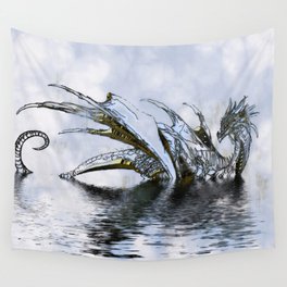 Blue Dragon Wall Tapestry