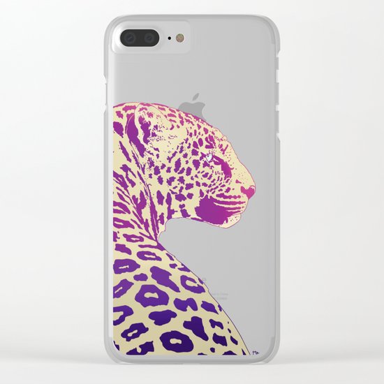 Leopard under the Sun Clear iPhone Case