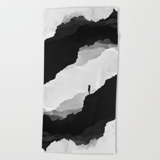 White Isolation Beach Towel