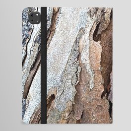 Eucalyptus Tree Bark and Wood Abstract Natural Texture 64 iPad Folio Case
