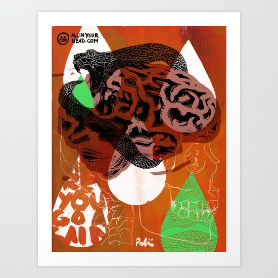 Dark Brains Club Art Print