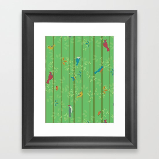 Hello Birdies Framed Art Print