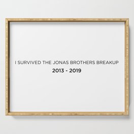 I Survived the Jonas Brothers Breakup Serving Tray