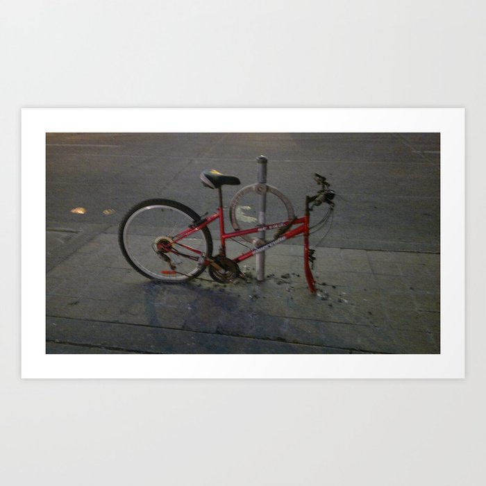 Broken Bike Art Print