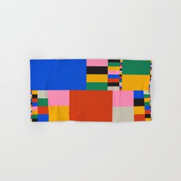 Pixels: Bauhaus Edition Hand & Bath Towel