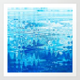 Ice Cold Sound Wave Art Print