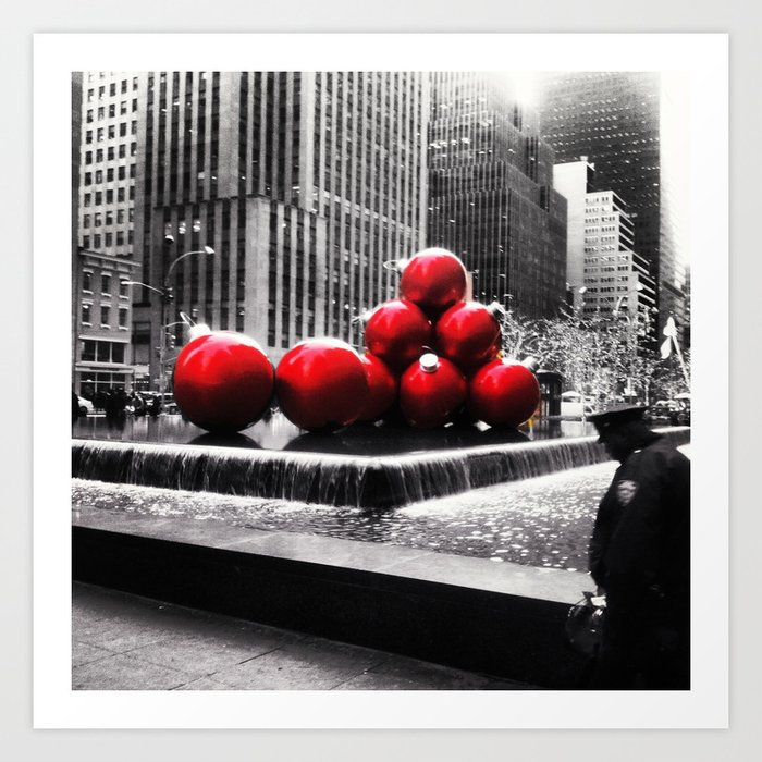 Christmas in New York Art Print