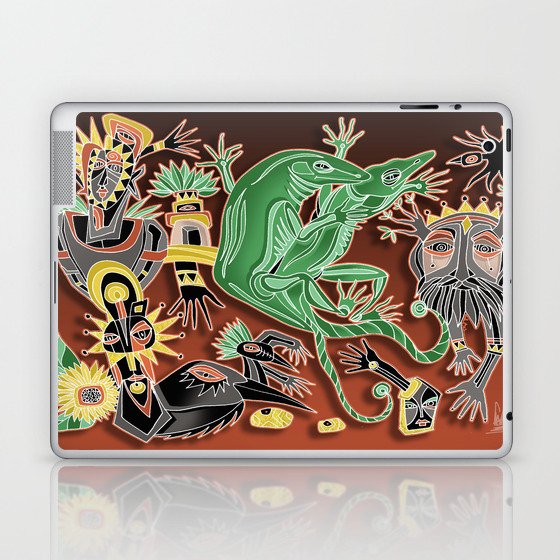 dancing geckos Laptop & iPad Skin