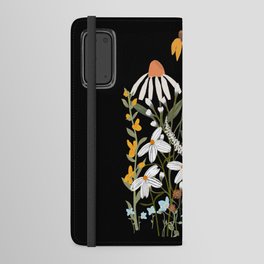 Summer Cottage Flowers, Night Android Wallet Case
