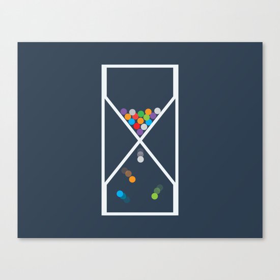 Entropy sandclock Canvas Print