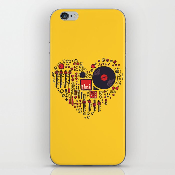 Music in every heartbeat iPhone Skin