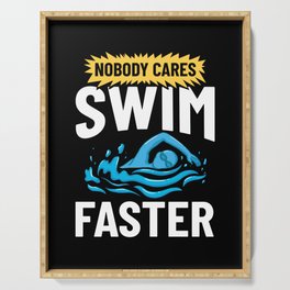 Swimming Coach Swim Pool Swimmer Lesson Serving Tray