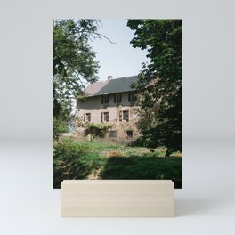 Vintage rustic house in France, South Europe | Brick farm surrounded by nature - travel photograph Mini Art Print