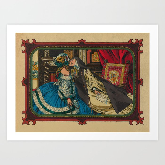 Sor Juana y la Virreina Art Print