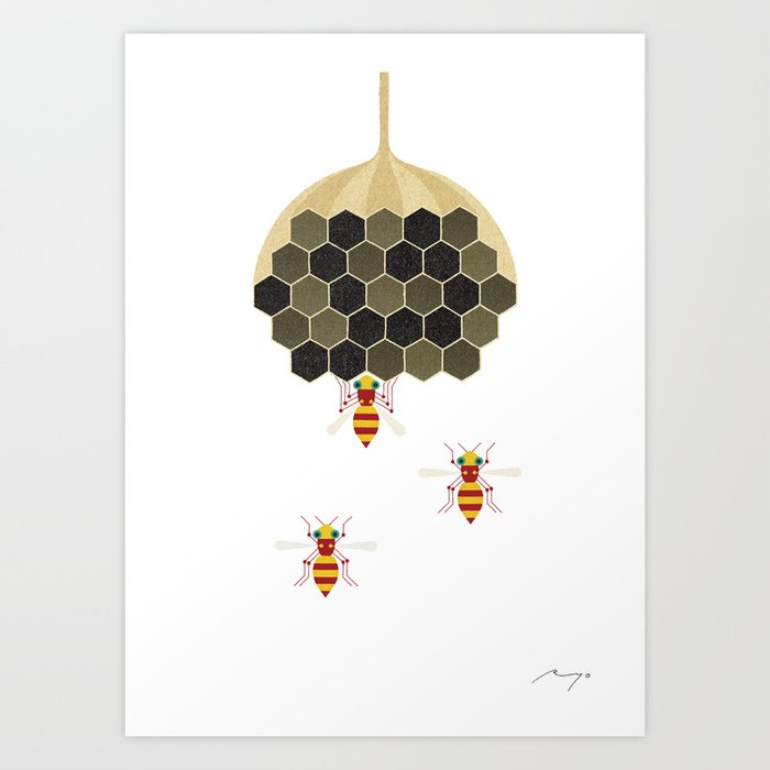 Honeycomb (2008) Art Print
