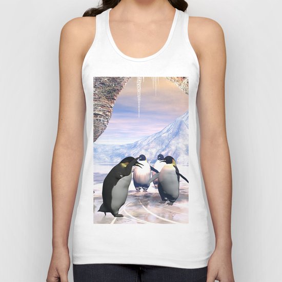 Funny penguin Unisex Tank Top