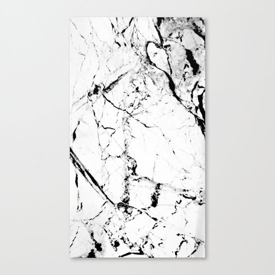 Marble Texture Print (Blanc) Canvas Print