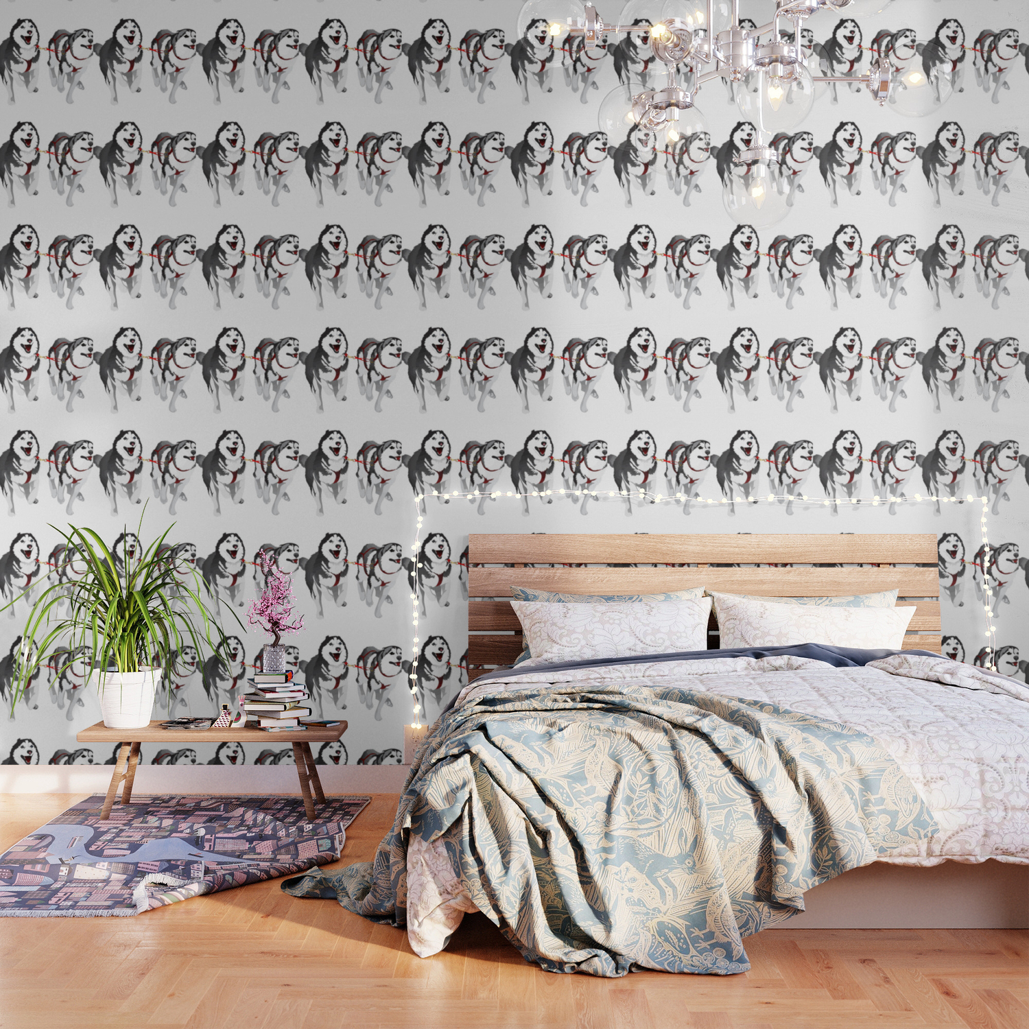 The Huskies Wallpaper By Roseburn Society6