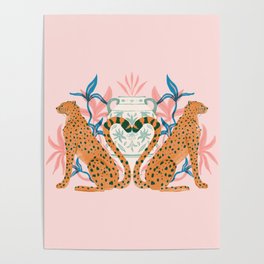 Cheetah Symmetry Poster