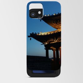China Photography - Lit Up Temple Under The Blue Night Sky iPhone Card Case