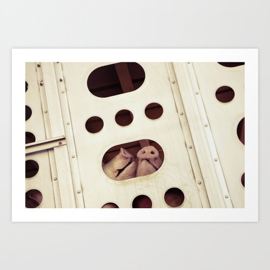 Hogs and Kisses Art Print