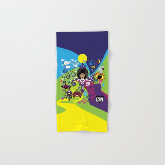 The Emoji-fication of His Purple Majesty: The Full Story Hand & Bath Towel
