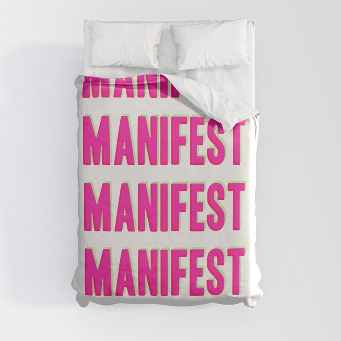 Manifest - pinks and neons Duvet Cover