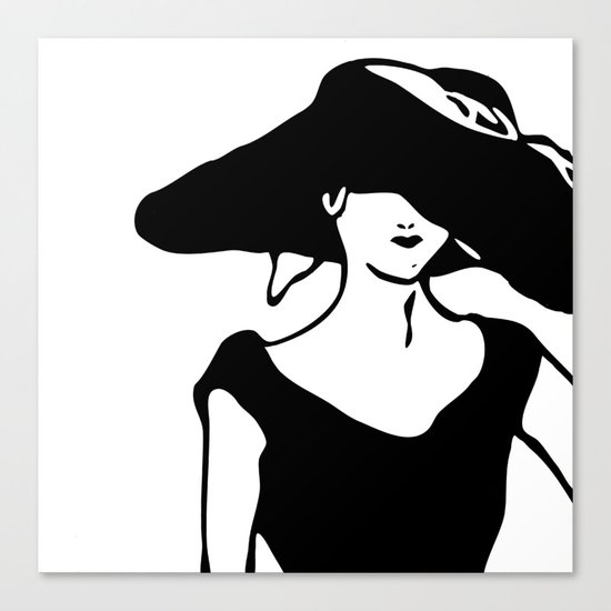 A lady. Canvas Print