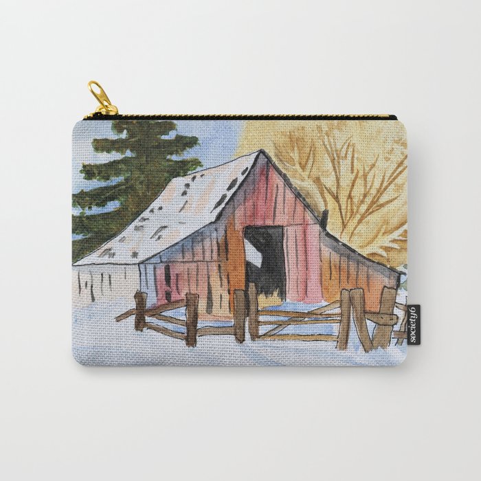 Winter Barn Carry-All Pouch