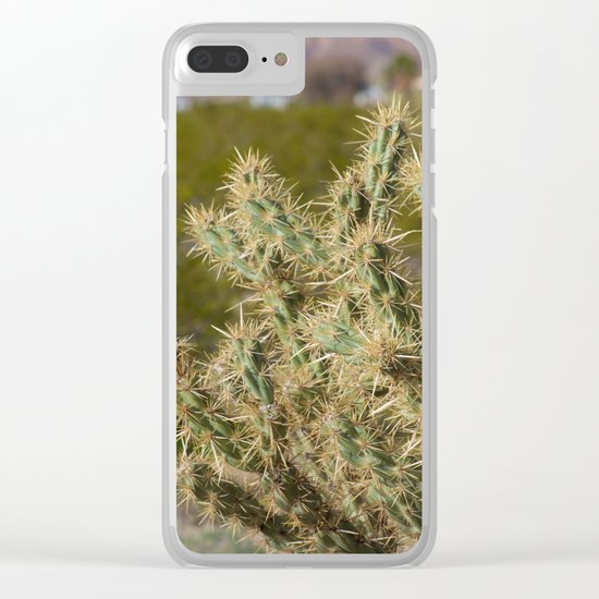 Winter Cactus Clear iPhone Case