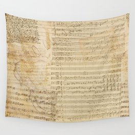 Classical music notations Wall Tapestry